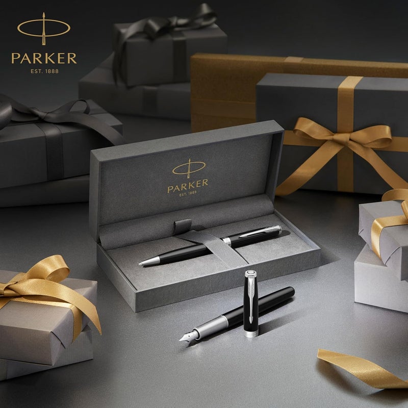 PARKER Sonnet Ballpoint Pen - Stainless Steel with Gold Trim, Medium Point Ink - Image 5